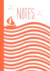 Carnet Marinière Orange