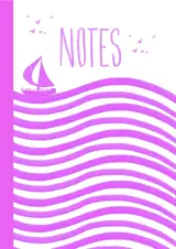 Carnet Marinière Rose bonbon