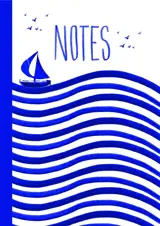 Carnet Marinière Bleu marin