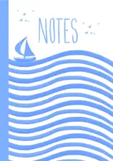 Carnet Marinière Bleu ciel