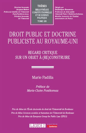 Droit public et doctrine publiciste au Royaume-Uni : regard critique sur un objet à (re)construire