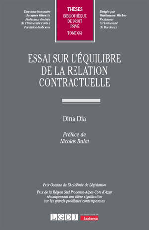 Essai sur l'équilibre de la relation contractuelle