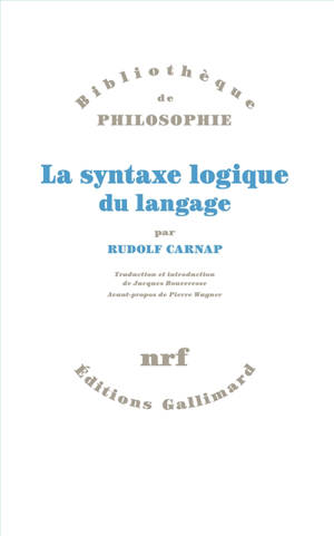 La syntaxe logique du langage