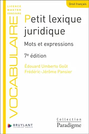 Petit lexique juridique : mots et expressions