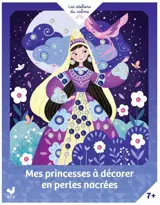 Mes princesses à décorer en perles nacrées : pochette avec accessoires