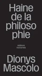 Haine de la philosophie