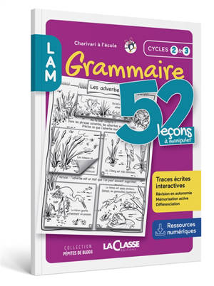52 LECONS A MANIPULER EN GRAMMAIRE Cycle 2 et 3 (Livre + ressources numériques)