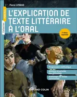 L'explication de texte littéraire à l'oral