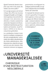 L'université managérialisée : chronique d'une restructuration néolibérale