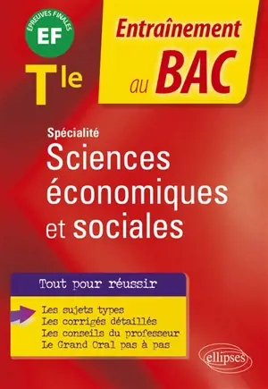 Spécialité sciences économiques et sociales terminale : EF, épreuves finales