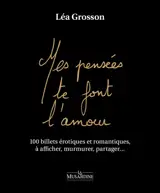 Mes pensées te font l'amour : 100 billets érotiques et romantiques, à afficher, murmurer, partager...