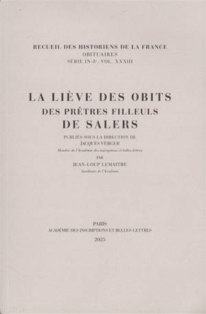 La liève des obits des prêtres filleuls de Salers