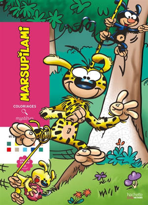 Coloriages mystères : Marsupilami : Colorie les chiffres et découvre l'image