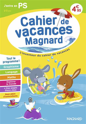 Cahier de vacances Magnard j'entre en PS, 2-3 ans : tout le programme !