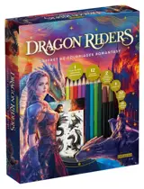 Dragon riders : coffret de coloriage romantasy