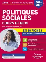 Politiques sociales : cours et QCM en 38 fiches : concours, catégories A et B, 2026-2027