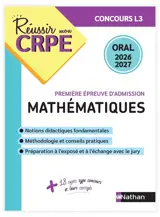 Mathématiques, première épreuve d'admission : oral 2026-2027 : concours L3