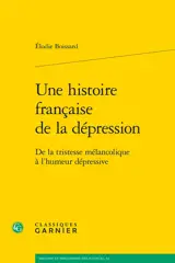 Une histoire française de la dépression : de la tristesse mélancolique à l'humeur dépressive