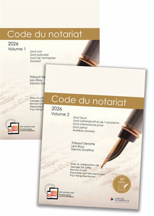 Code du notariat 2026