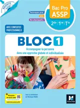 Bloc 1, accompagner la personne dans une approche globale et individualisée, bac pro ASSP 2de, 1re, terminale : techniques pro, SMS, bio-physiopatho : avec contextes professionnels