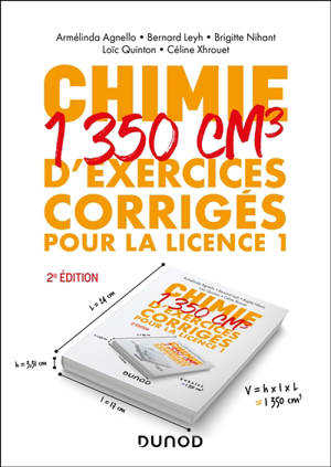 Chimie : 1.350 cm3 d'exercices corrigés pour la licence 1
