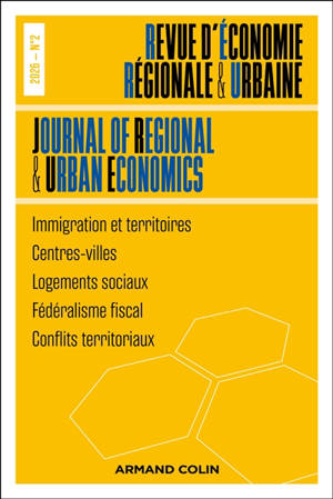 Revue d'économie régionale et urbaine, n° 2 (2026)