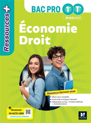 Economie droit bac pro 1re, terminale : modules 2 à 5