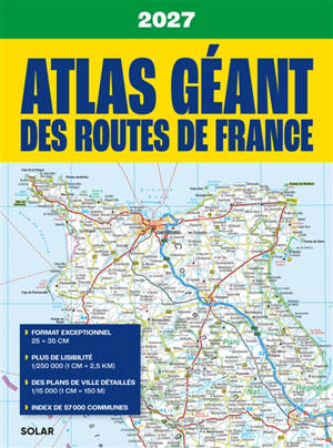 Atlas géant des routes de France 2027