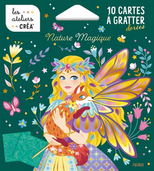 Nature magique : 10 cartes à gratter dorées