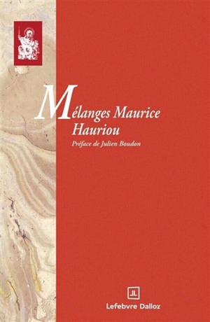 Mélanges Maurice Hauriou