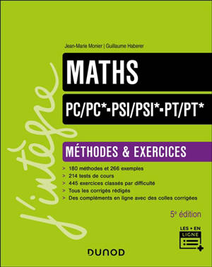 Maths PC, PC*, PSI, PSI*, PT, PT* : méthodes & exercices