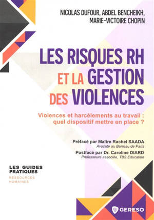 Les risques RH et la gestion des violences : violences et harcèlements au travail : quel dispositif mettre en place ?