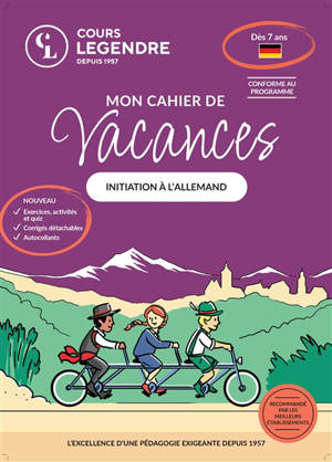 Mon cahier de vacances : initiation à l'allemand : dès 7 ans