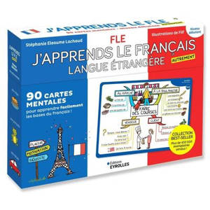 J'apprends le français langue étrangère autrement : 90 cartes mentales pour apprendre facilement les bases du français ! : FLE, niveau débutant