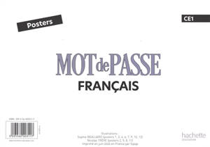 Mot de passe, français, CE1 : posters : 2026