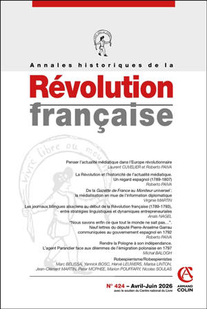 Annales historiques de la Révolution française, n° 424