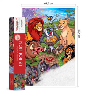 Poster Le roi lion : colorie les chiffres et découvre l'image