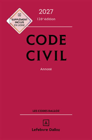 Code civil 2027, annoté