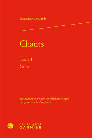 Chants. Vol. 1. Canti. Vol. 1