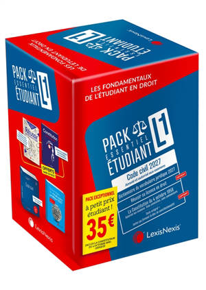 Les fondamentaux de l'étudiant en droit : pack essentiel étudiant L1