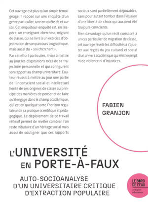 L'université en porte-à-faux : auto-socioanalyse d'un universitaire critique d'extraction populaire