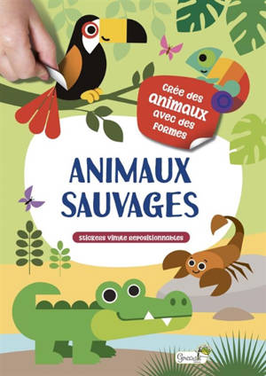 Animaux sauvages : stickers vinyle repositionnables