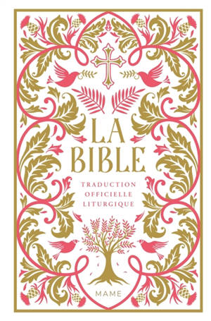 La Bible : traduction officielle liturgique : jaspage clair, rouge corail
