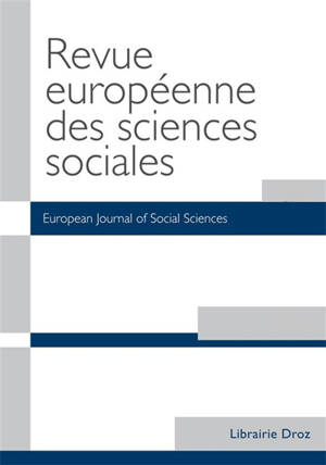 Revue européenne des sciences sociales et Cahiers Vilfredo Pareto, n° 64-1. Une économie républicaine ? : le cas de la France entre le XVIIIe et le XIXe siècle