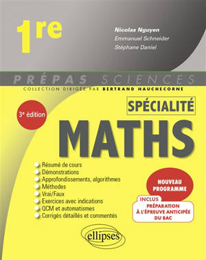 Spécialité maths 1re : nouveau programme