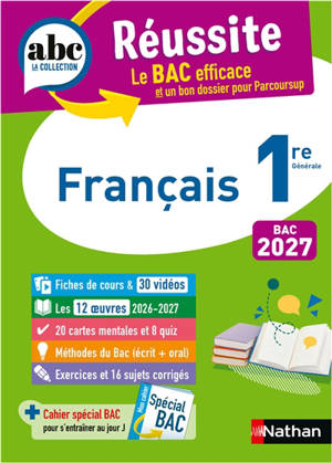 Français 1re générale : bac 2027