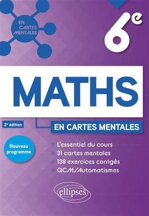 Maths 6e en cartes mentales : nouveau programme