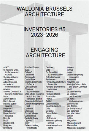 Wallonia-Brussels 2023-2026 : engaging architecture