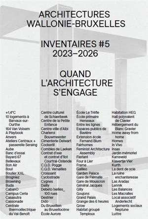 Architectures Wallonie-Bruxelles 2023-2026 : quand l'architecture s'engage