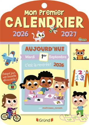 Mon premier calendrier 2026-2027
